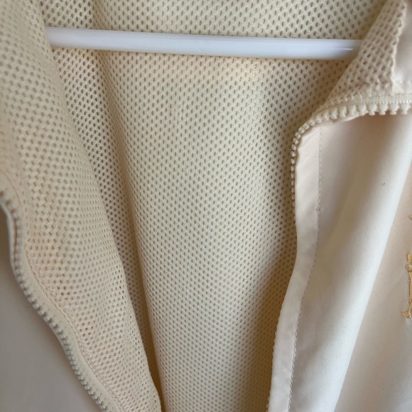 Vintage Elandale Pale Yellow Sleeveless Golf Vest With Pockets Small - Picture 3 of 5